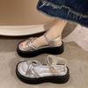 Fashion New Women's Platform Silver Sandals