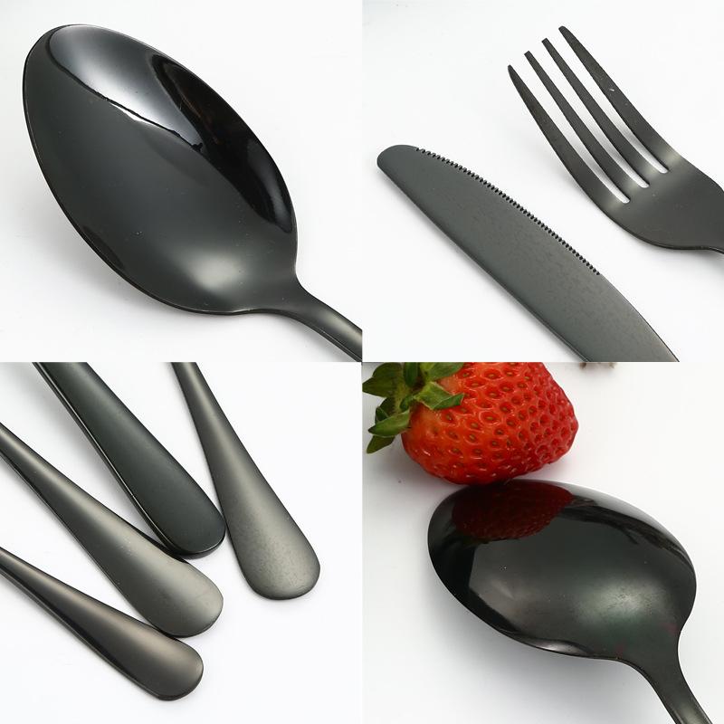 Столовые приборы из нержавеющей стали, 24 предмета, вилка и ложка, нож и вилка для стейка в стиле вестерн