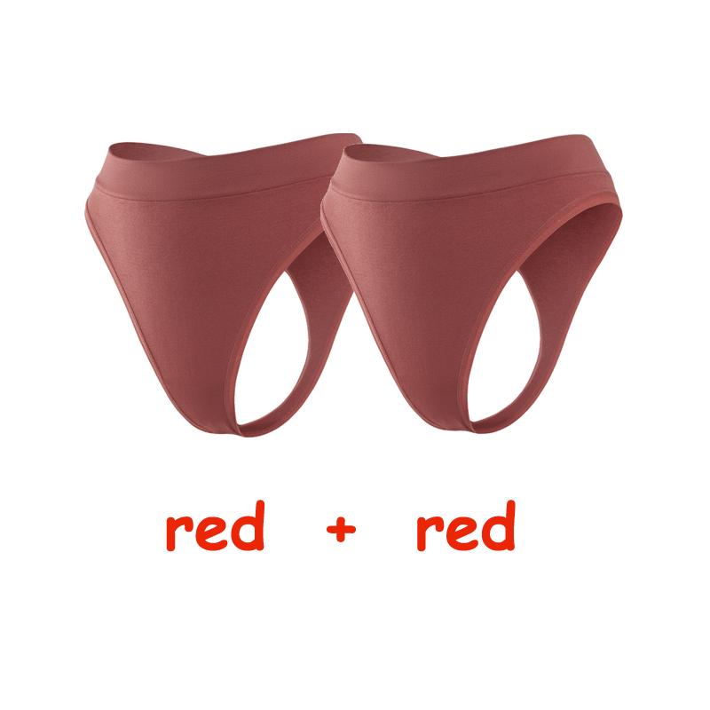 2Pcs/Lot Women Sexy 5 Color Panties Low-waist Comfort Underwear G String Thong Breathable Lingerie Temptation Intimates