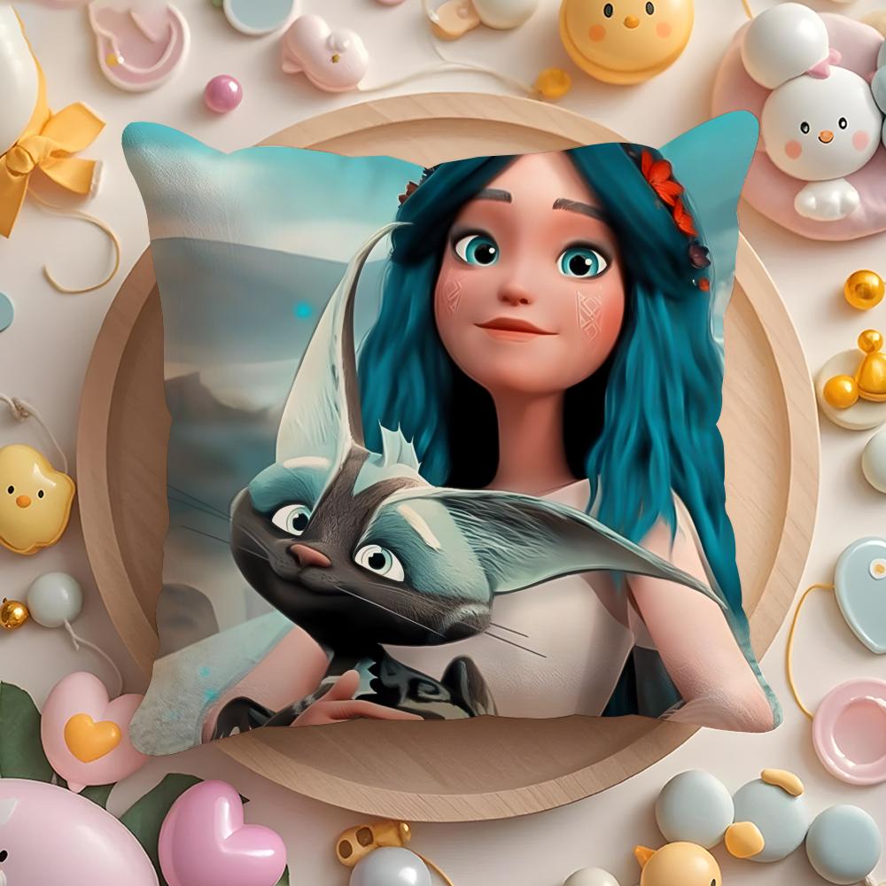 Чехол для подушки Film M-Mavka The F-Forest Song для дома и автомобиля, многоцелевой, двусторонний, мягкий и прочный, для ежедневного использования