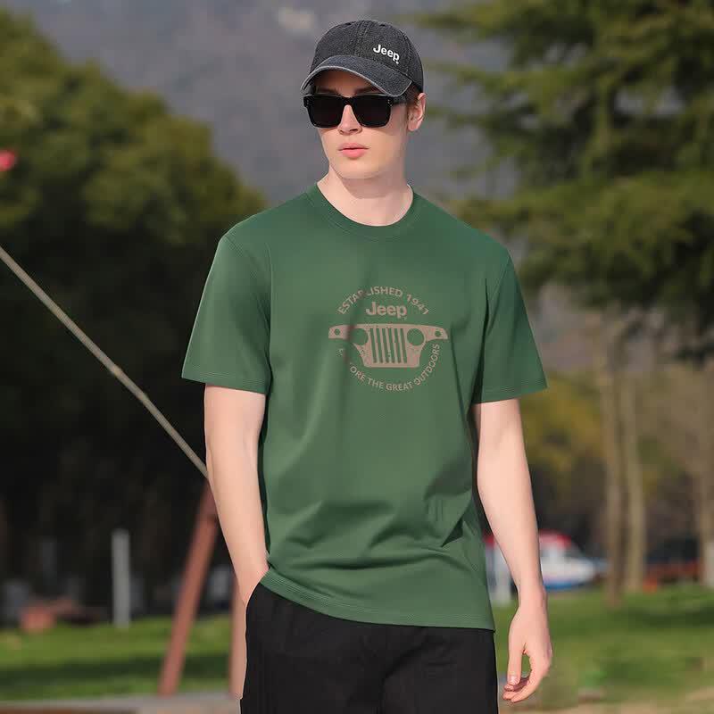 JEEP Men's Summer Cooling Drop Shoulder T-shirt