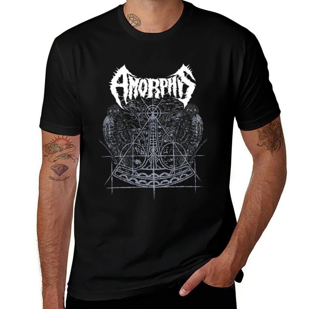 Мужская футболка Amorphis Качественная футболка Хлопковая футболка Мужская футболка с принтом Высокая