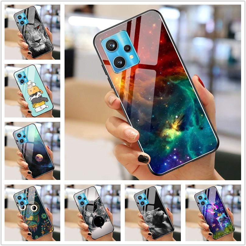 Чехол Realme9 4G для Realme 9 Pro Plus Чехол Закаленное Стекло Роскошные Чехлы для OPPO Realme 9 Pro БАМПЕР Пейзаж Realme9Pro+ Оболочка
