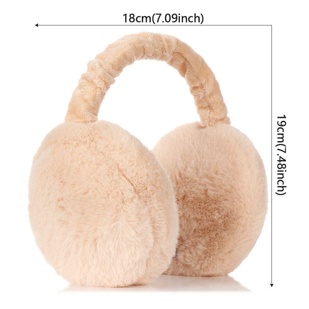 Adjustable Foldable Autumn And Winter Solid Color Women Earmuffs Ear Cover Earflaps