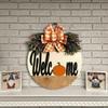 Thanksgiving Welcome Door Sign Autumn Harvest Front Door Porch Decor Fall Wooden Hanging Decor For Rustic Farmhouse Welcome