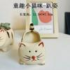 New 2pcs Set Creative Cartoon Cat Succulent Pot Flower Pot Ceramic Plant Pots Hanging Planter Desktop Ornaments Home Decore
