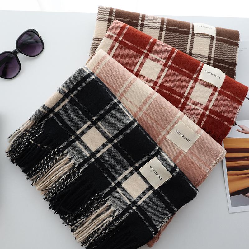 Fashion Lady Warm Long Pure Color Shawl Winter Scarf Womens