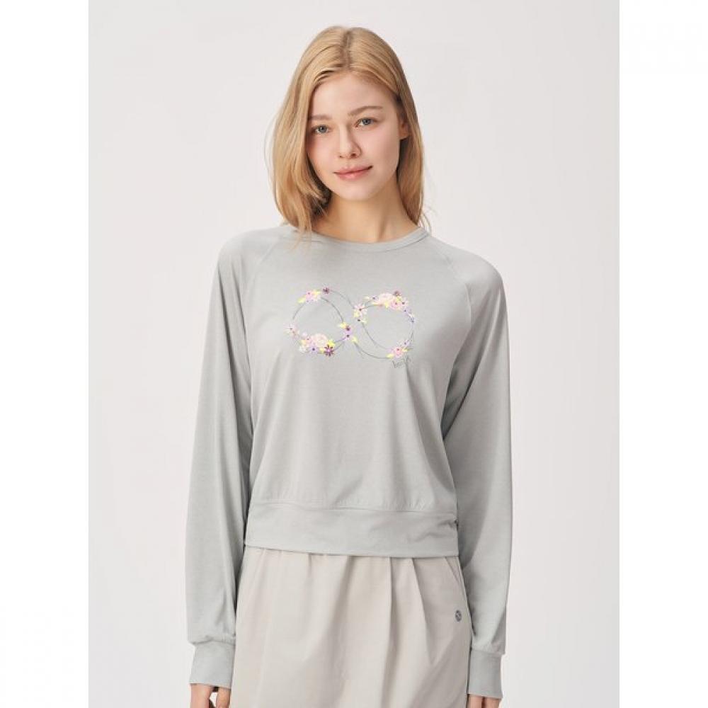 Huit Flower Infinity Raglan Sweatshirt Htwtp6i03t