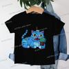 Kpop Demon Hunters Cartoon Tee Shirt Harajuku Cool Kids T-shirts Cotton Summer Tops Saja Boys Outfits Gift Baby Girl Boy Clothes