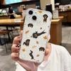 Чехол для телефона с силуэтом таксы Для iPhone 17 16 15 14 13 12 11 Pro Max XS X XR 16e Задняя крышка Прозрачный Funda
