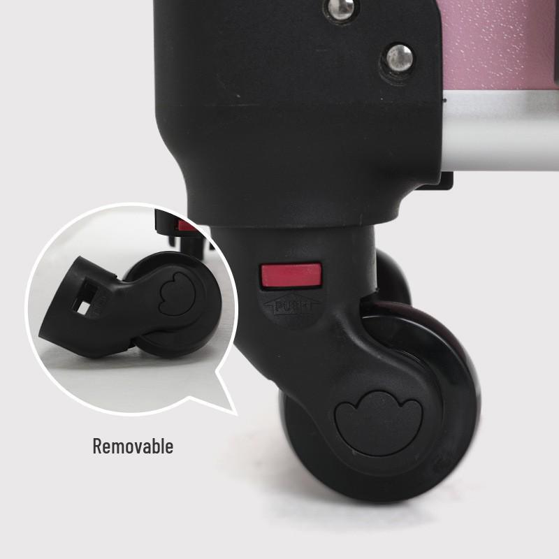 Профессиональный кейс-тележка для визажиста: Хранилище большой вместимости с замком для инструментов для макияжа, маникюра и тату.