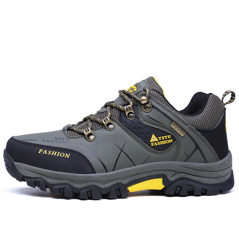 Мужские дышащие нескользящие походные ботинки для активного отдыха — низкие, большого размера, подходят для путешествий и занятий спортом по бездорожью