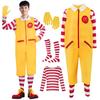 Yi-gog Halloween McDonald's Cosplay Costume, Adult Stage Costume, 4-Piece Set, Unisex, Cosplay Accessories, Cute Merchandise, Gift (M)
