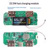 Модуль быстрой зарядки 22,5 Вт для DIY Power Bank PD QC VOOC 3,7 В Плата зарядки литиевой батареи Защита цепи со светодиодным дисплеем