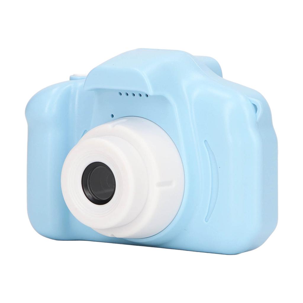 Детская камера 2.0-дюймовый IPS-экран, синяя, удобная ручка, округлый корпус, зарядка через USB, 400 мАч, детская камера