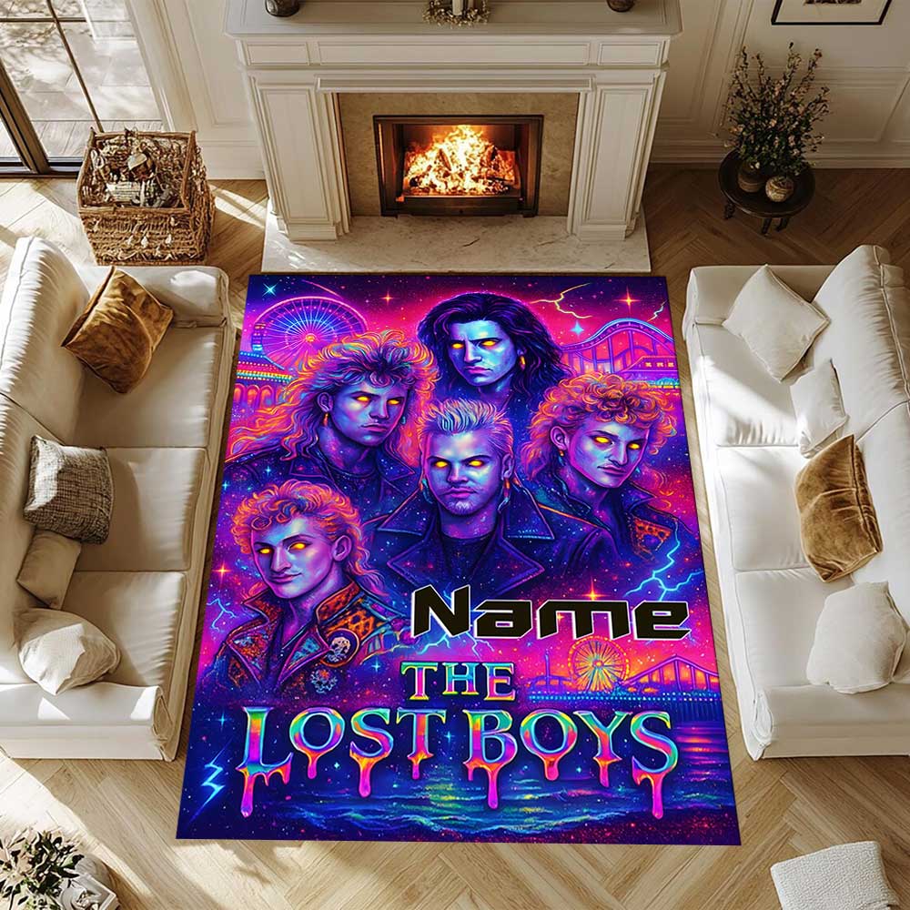 Warner Bros. Works (34) Customize your name rug, office chair cushion, home bedroom living room gift.