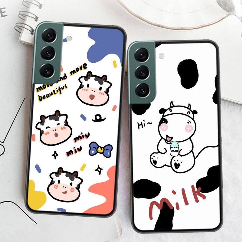 Новый Милый чехол для телефона с принтом коровы Для Galaxy A55 A35 A25 A15 A03S A04S A05S Samsung A20E A30 A40 A50 A70 A71 A51 A41 A31 A10S A21S C