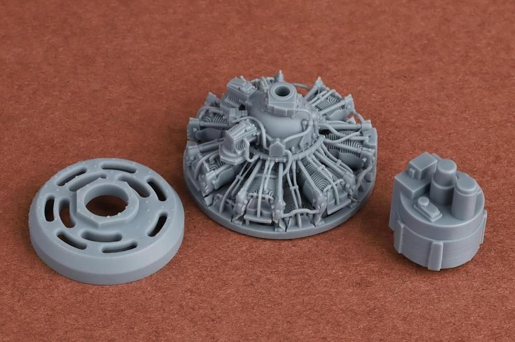 SBS Model Wildcat Двигатель Пластиковые детали для сборной модели SBM48098 1/48 F4F-4/FM-1 (для Тамии) (Самолет)