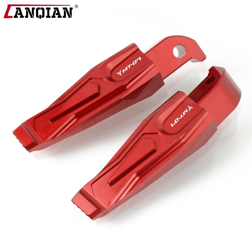 Rear Passenger Footrests For Yamaha MT07 MT-07 MT 07 FZ 07 FZ-07 2013-2022 2023 2024 T-MAX 500 530 Motorcycle Foot Pegs Rests