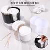 Cotton Round Pad Holder Powder Puff Storage Box Home Cotton Swab Box Makeup Organizer Dustproof Portable Durable Bathroom Jar