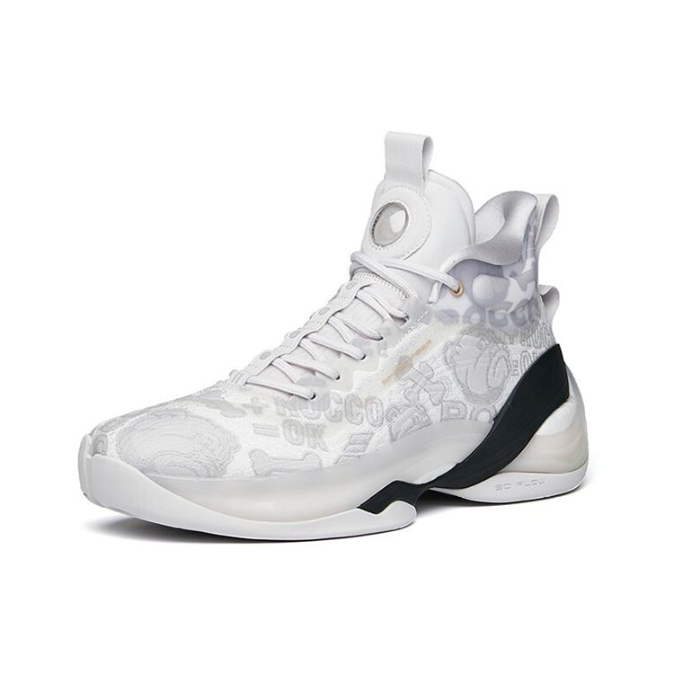 Anta Баскетбольные кроссовки KT7 Thompson Rocco Cushioning Support High-Top мужские серо-белые 112141101-5