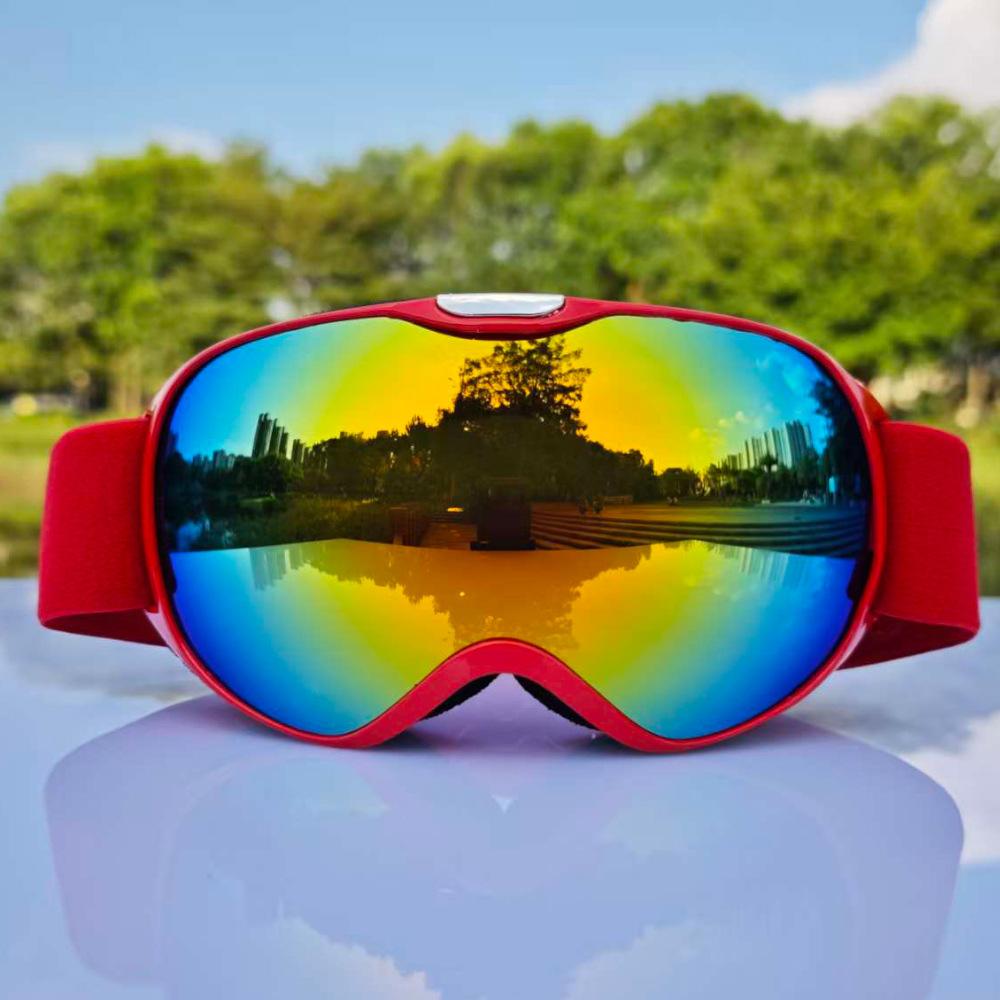 Children's sports snow goggles, sunglasses, anti-fog and windproof lenses, compatible with prescription lenses, for skiing, snowboarding, and