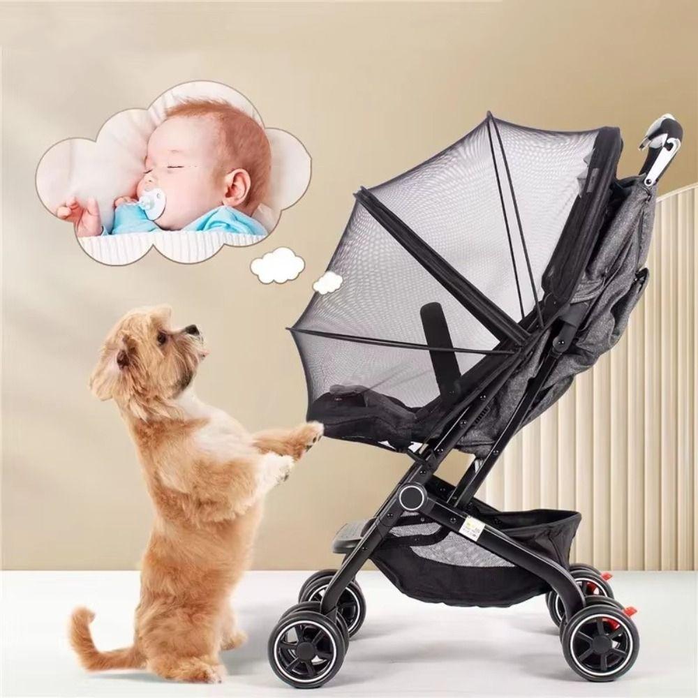 Full Cover Baby Pram Mosquito Nets Foldable Pushchair Mosquito Nets  Summer
