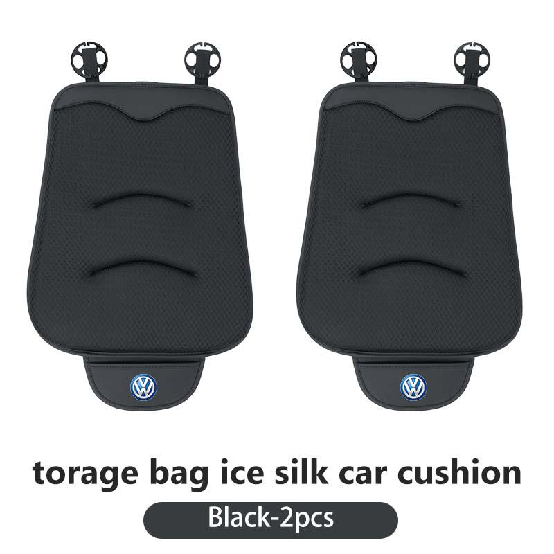 Hub Caps For Volkswagen VW Car Seat Cover Breathable Ice Silk Universal Auto Seat Cushion Polo Jetta Sagitar Magotan Passat B5 B