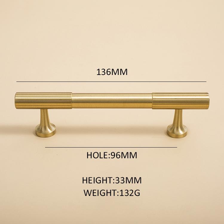 Antique Bronze Brass Cabinet Handle and Knob Linear Knurled Solid Brass Drawer Knobs T Bar Bedroom Kitchen Cupboard Hardware