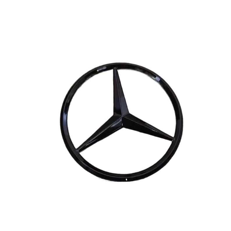 FFYE5 90mm ABS Chrome Black Logo Mercedes Emblem Rear Star Badge For Mercedes Benz W203 W206 W212 X253 W167 W166 W247 GLC GLE