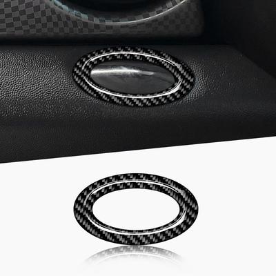 For MINI-R56-5915 Car Front Passenger Panel Box Lock Frame Genuine Carbon Fiber Decorative Ring