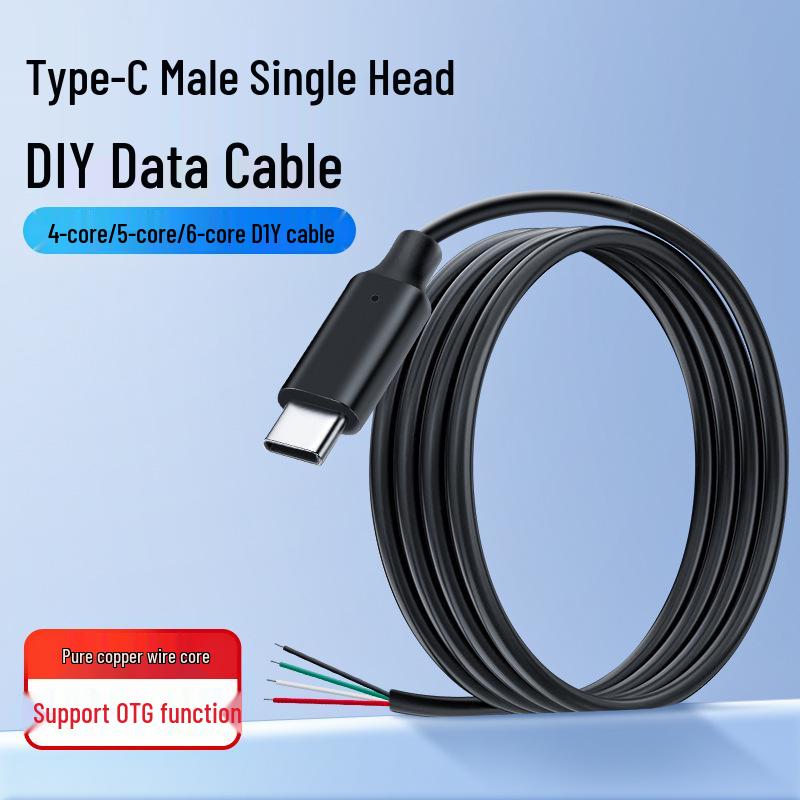 Зарядный и дата-кабель USB-C (папа/мама) с поддержкой OTG