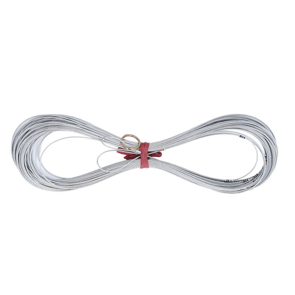 50 м веревка для измерения скважин прозрачные весы не усаживающиеся портативная стальная проволочная веревка для строительства