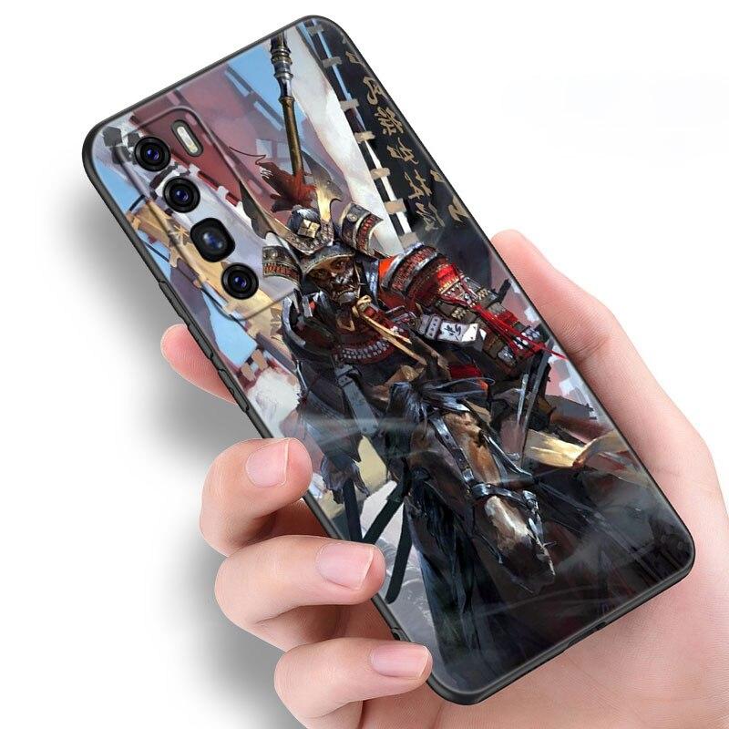 Чехол японский самурай для Huawei NOVA 8 9 Pro 8i 7i 7SE Y60 5T Mate 40 30 20 10 Lite Honor 50 30 Premium Pro Plus 30S мягкий чехол