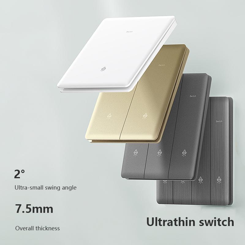 UK 13A with USB Type-c 18W Fast Charging Wall Power Socket plug,Universal Wall Light Household Switch Dual USB Electrical Outlet