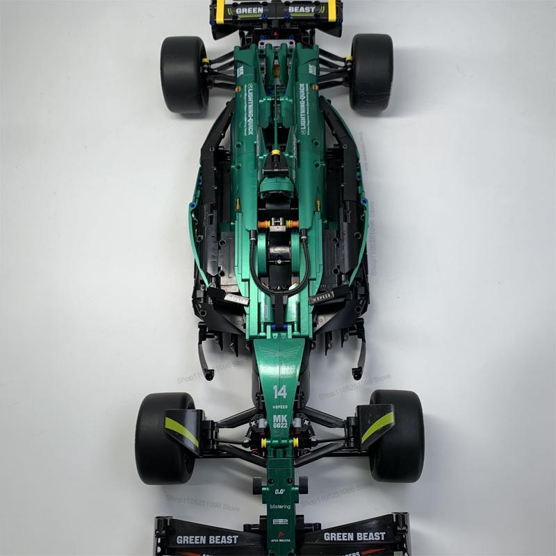 MK6022 1912 ШТ 1:8 Новых Техник Мартин Арамко AMR25 Строительные Блоки MOC Модель Автомобиля F1 для Самостоятельной Сборки Набор Игрушки Подарки для Мальчиков Детей