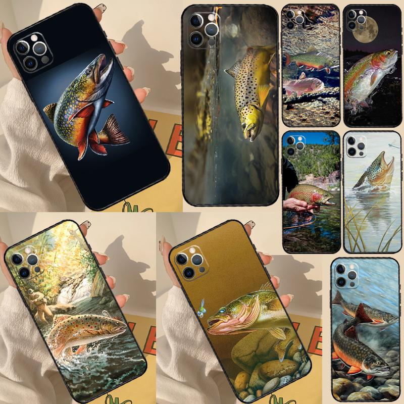 Trout Fish Fishing Case For Honor Magic 7 6 5 Lite Cover For Honor 200 400 Pro 50 70 90 X9 X8a X8b X9a X9b X9c