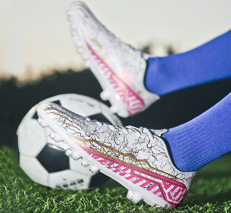 Футбольные бутсы мужские молодежные с длинными ногтями AG искусственный газон профессиональные крупногабаритные детские футбольные бутсы мужские низкие тренировочные кроссовки большого размера