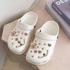 18/20Pcs Rhinestone Shoe Charms Heart And Flower Shape Chain Faux Pearl Decor Croc Clogs Accessory Slippers Decoration Shoe Pins Shoe Buckle