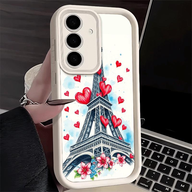 Phone Case for Samsung Galaxy A17 A16 A15 A14 A13 France Eiffel Tower Paris A56 A36 A26 A55 A35 A25 A54 A34 A24 A53 A33 A23 A07