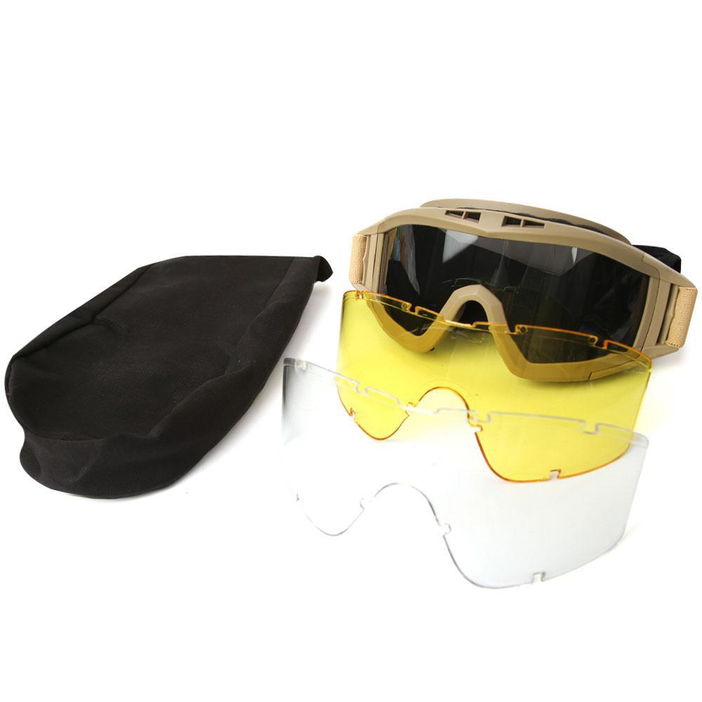 Уличные тактические очки Desert Locust Army Fan Goggles CS противоударные спортивные очки унисекс мужские велосипедные очки