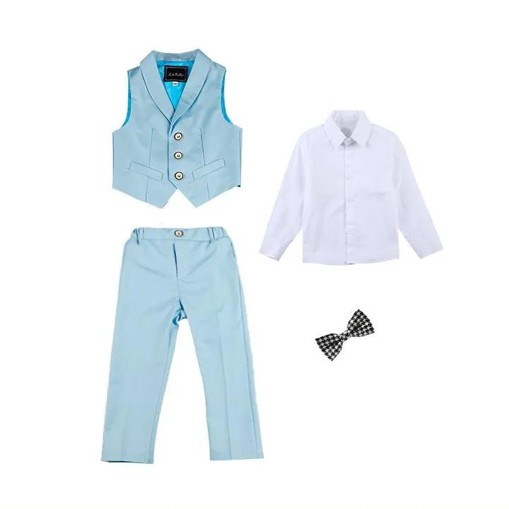 Детское платье, костюм для мальчика, жилет, костюм для выступления на фортепиано, костюм для мальчика-ведущего