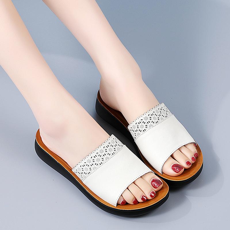 Женские летние модные тапочки на толстой подошве, домашние тапочки, повседневные тапочки