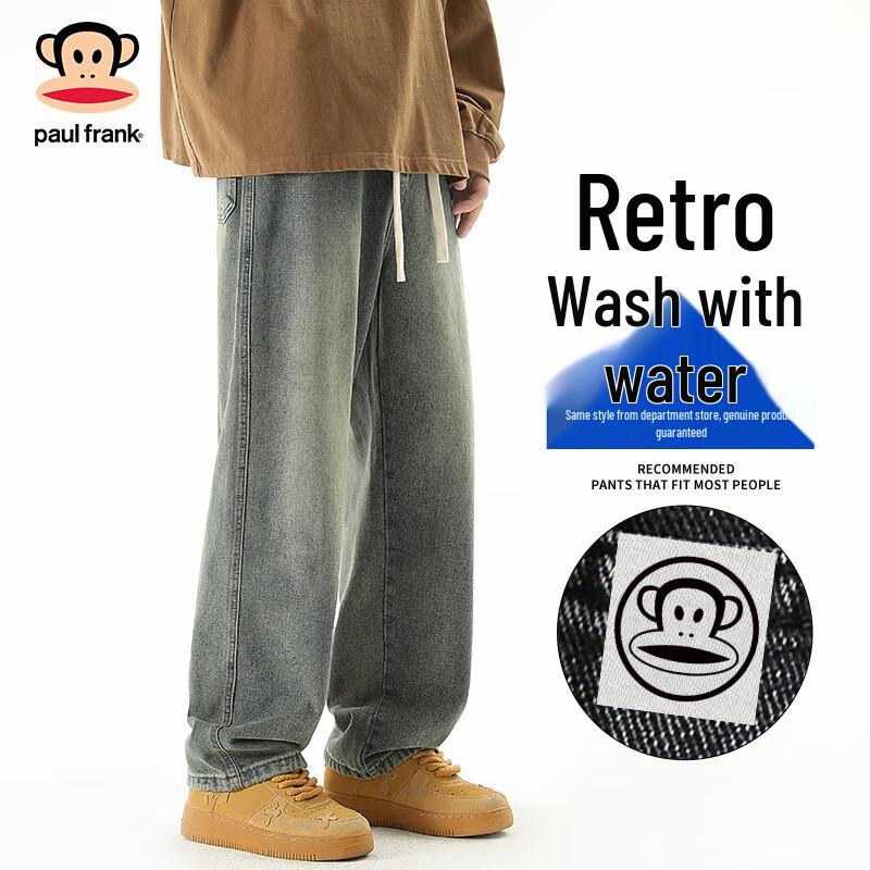 paul frank Мужские свободные прямые джинсы