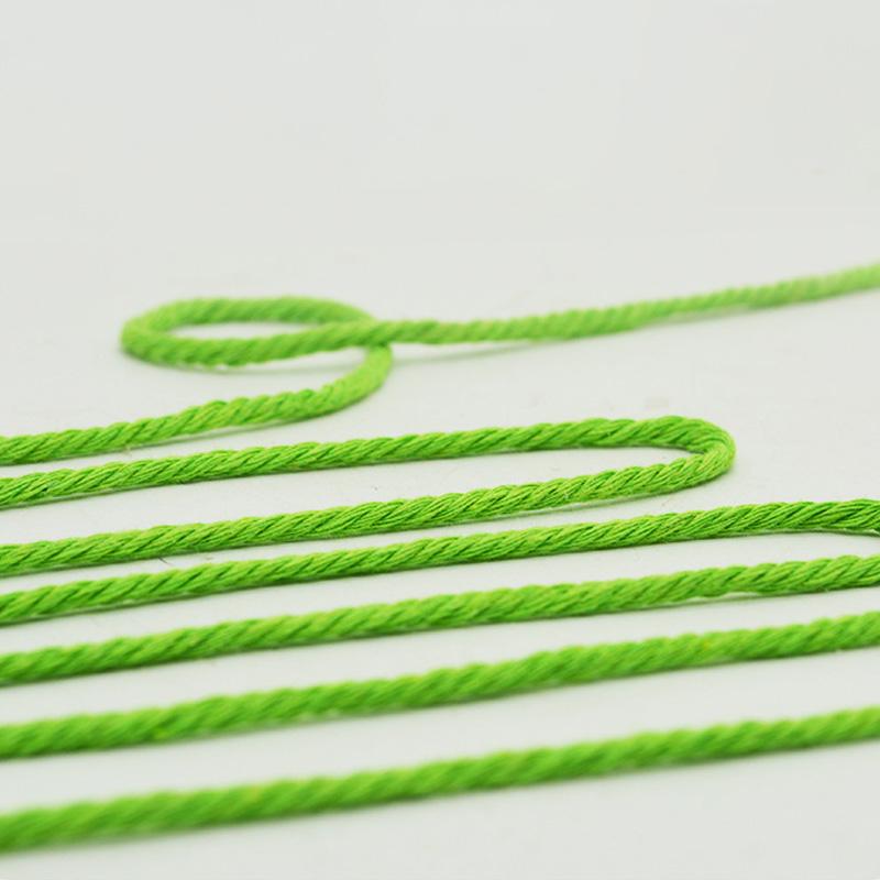 100 м/моток Принадлежности для украшения дома Цветной Хлопковый шнур макраме ручной вязки 3 мм для DIY проектов Натуральная упаковка для подарков