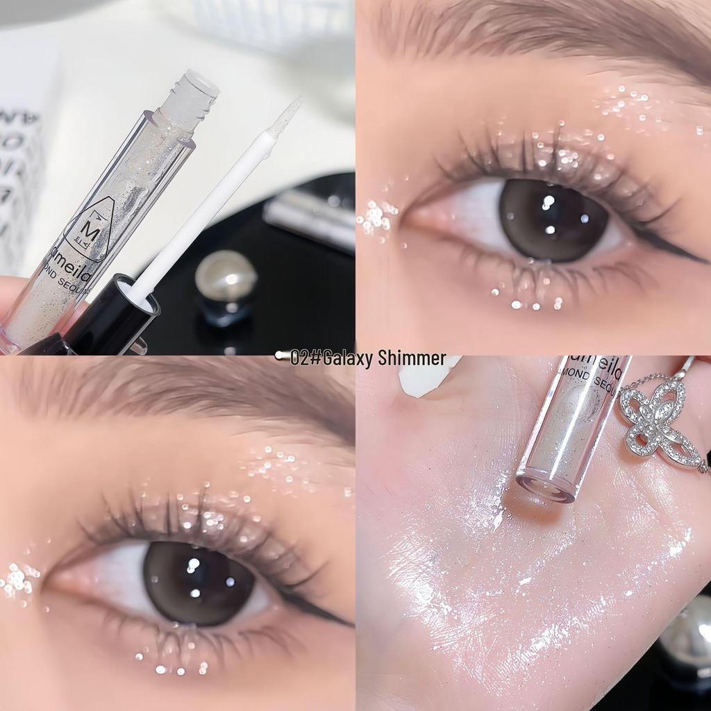 Жидкие тени для век Lameila со сверкающими блестками — придайте глазам яркость и подчеркните их одним цветом.