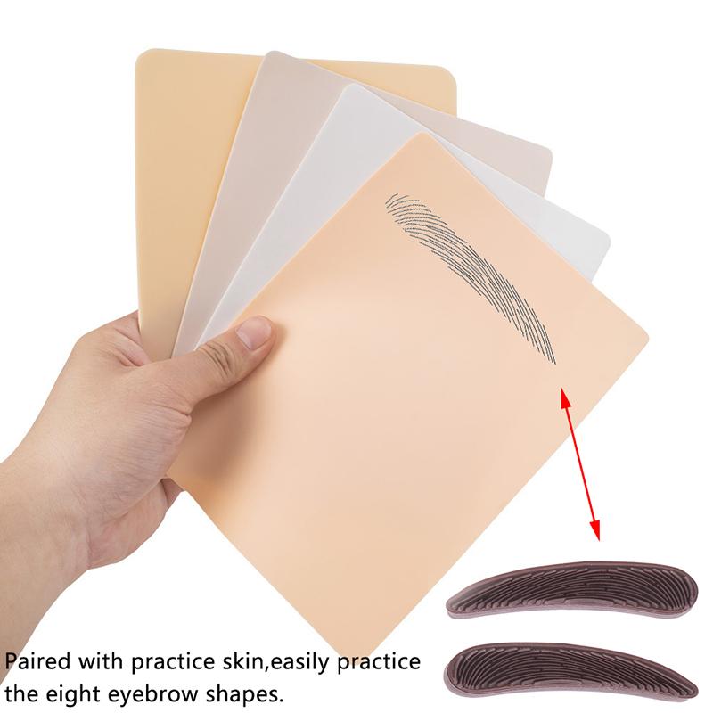 1 пара для начинающих, отработка линий бровей, трафарет для бровей, линейка, позиционирующий штамп, инструмент для начинающих, набор для ленивых татуировок бровей