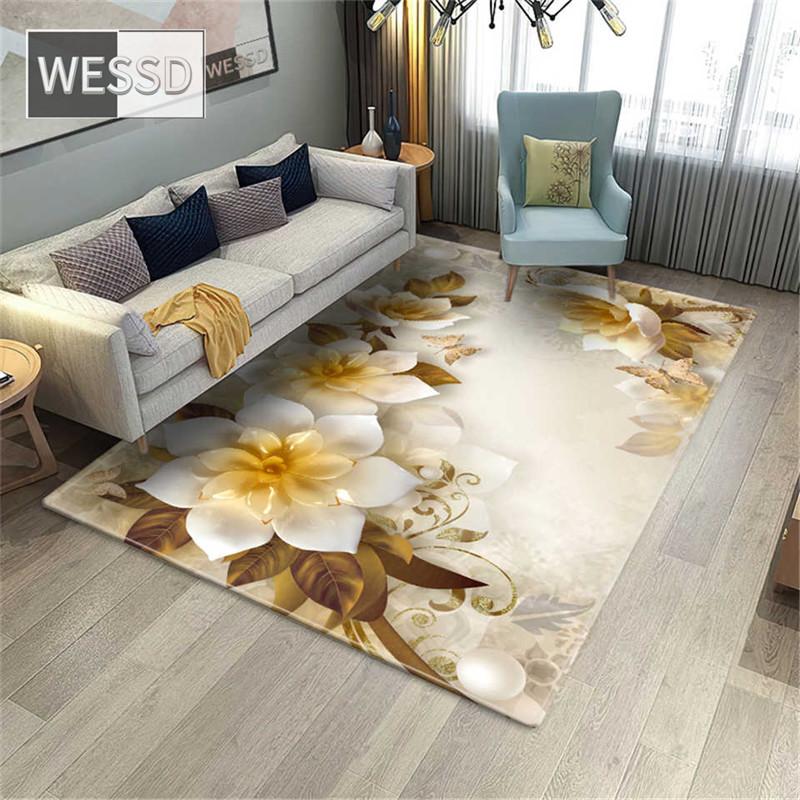 Ковер для спальни с цветком розы, 3D ковер для гостиной, красочный напольный коврик с цветочным рисунком, ковер для ванной комнаты, украшение для комнаты для девочек