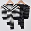 Winter Outer Shawl For Women Korean Style  Spring And Autumn Fake Collar Thin Striped Wool Dual-Use Scarf Knitted Shawl