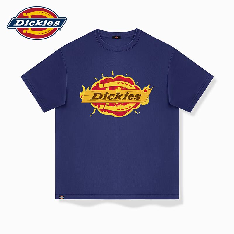 Мужская футболка Dickies свободного кроя, с коротким рукавом, из чистого хлопка